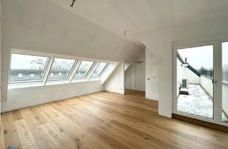 Wohnung kaufen in Platzergasse, 1210 Wien, ERSTBEZUG! TRAUMHAFTE 4 ZIMMER DG-WOHNUNG MIT EINER TERRASSE IN RUHIGER LAGE!