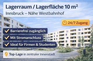 Lager mieten in Andreas-Hofer-Straße 53, 6020 Innsbruck, Barrierefreie Lagerfläche/Lagerraum 10 m² in Innsbruck – Nähe Westbahnhof