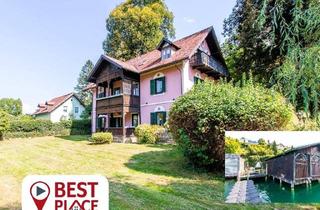 Villen zu kaufen in 9081 Reifnitz, Sehnsuchtsort Wörthersee ! JUGENDSTILVILLA mit privatem Badestrand, Badehaus, Steg