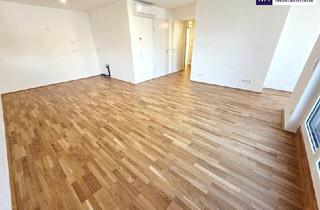 Wohnung kaufen in Khuenweg, 1220 Wien, Lebensqualität mit Zukunftspotential! Ab ins Dachgeschoss! Klimaaktiv Bronze + Ideal zur Vermietung + Perfekte Raumaufteilung + Hochwertige Ausstattung + Nachhaltig! TOP Neubau-Projekt mit naturnahen Gewässern ums Eck!