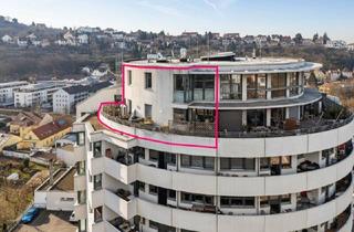 Maisonette kaufen in 3500 Krems an der Donau, Atemberaubende Dachterrassenwohnung mit Kremstal-Blick im spektakulären "Punkthaus" - fußläufig in die Altstadt