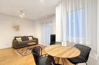Wohnung mieten in Inzersdorfer Straße, 1100 Wien, Miete: 2-Zimmer Wohnung im 6. Liftgeschoss mit zwei Balkonen: Komplett möbliert und bezugsfertig | 1100 Wien