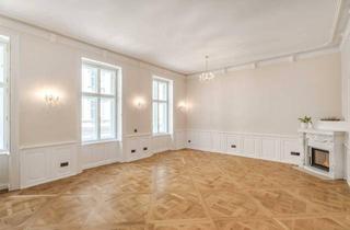 Wohnung mieten in Schellinggasse, 1010 Wien, Luxuriöse 2-Zimmer-Altbauwohnung mit Balkon & Kamin in Bestlage