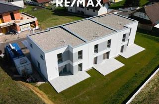 Reihenhaus kaufen in Gartenstraße, 4692 Niederthalheim, Gartenstraße, Niederthalheim. Letzte Möglichkeit, ein Erstbezug-Reihenhaus mit über 141 m² Wohnfläche belagsfertig um € 359.000,-- oder schlüsselfertig um € 386.000,-- zu kaufen.