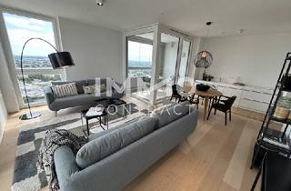 Penthouse kaufen in Donau, 1220 Wien, Exklusives Wohnen mit Weitblick! Pool am Dach, Fitness und Sauna inklusive! 3 Zimmer Erstbezug!