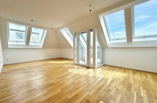 Wohnung kaufen in 1100 Wien, Exklusive DG-Wohnung mit Top-Infrastruktur I 2 Bäder I voll ausgestattete Küche I Balkon I Luftwärmepumpe I