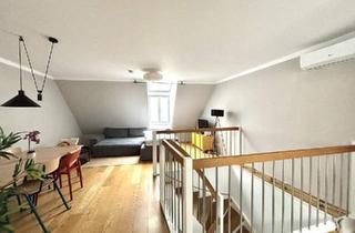 Wohnung mieten in Mariahilfer Straße, 1060 Wien, 1060! Ab März 26! 3-Zimmer DG-Wohnung mit Galerie und Terrasse Nähe Mariahilferstraße!