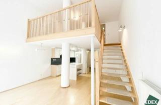 Wohnung mieten in Penzinger Straße, 1140 Wien, Wohnen mit Wow-Faktor: Galerie-Wohnung mit Garten nahe U4 Braunschweiggasse