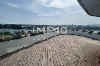 Wohnung kaufen in Wagramer Straße, 1220 Wien, Großzügige 4 Zimmer Wohnung mit über 100 m² Balkon und Blick auf die Donau!