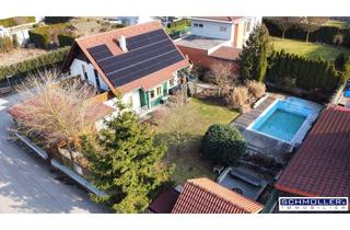 Einfamilienhaus kaufen in 4614 Marchtrenk, Charmantes Familienhaus mit Traumgarten, Pool und Einliegerwohnung