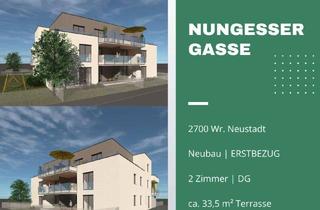 Wohnung kaufen in 2700 Wiener Neustadt, Neubauprojekt - Nungessergasse | 2 Zimmer | Terrasse | Belagsfertig | inkl. PKW-Stellplatz | TOP 8