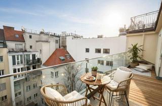 Wohnung kaufen in Stephansplatz, 1010 Wien, Wohnen in exklusiver Innenstadtlage! 2-Zimmer Dachgeschosswohnung mit Terrasse! Erstbezug!