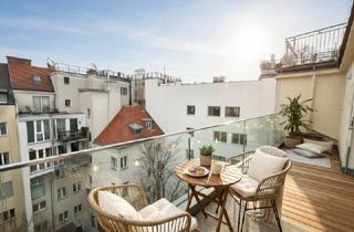 Wohnung kaufen in Stephansplatz, 1010 Wien, Wohnen in exklusiver Innenstadtlage! 2-Zimmer Dachgeschosswohnung mit Terrasse! Erstbezug!