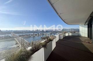 Wohnung kaufen in Wagramer Straße, 1220 Wien, Ganz viel Balkon & ganz Wien im Blick (Gym, Pool, Sauna, Doorman uvm): Neubau-Erstbezug DANUBEFLATS