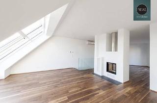 Maisonette kaufen in 1020 Wien, Bis Mai. 2032 befristet vermietete klimatisierte Dachgeschoss Maisonette mit 2 Terrassen und Kamin nahe Uno City!