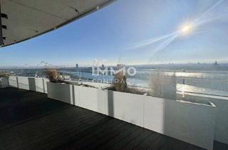 Wohnung kaufen in Wagramer Straße, 1220 Wien, Außergewöhnlicher Balkon, Sonne fast den ganzen Tag, Ausblick wohin das Auge reicht: Neubau Erstbezug DANUBEFLATS