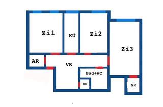 Wohnung mieten in Reindorfgasse, 1150 Wien, 3 Zimmer Wohnung, WH-tauglich, frisch saniert