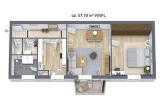 Wohnung kaufen in Grazer Straße 45, 8045 Graz, Zentrale 2-Zimmer Eigentumswohnung in Graz-Andritz, ruhig gelegen, neue Einbauküche, Parkplatz, Balkon und neuem Badezimmer.