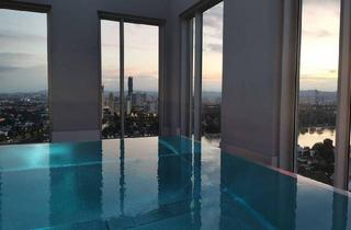 Wohnung mieten in Donau, 1220 Wien, SKYLIVING - TOP MODERNE 2 ZIMMER DIREKT BEI U1 + DONAUZENTRUM