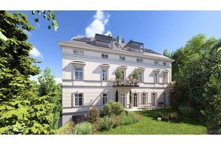 Wohnung kaufen in Vinzenz-Heß-Gasse 14, 1130 Wien, Großzügiger Wohn-Essbereich mit beeindruckender Raumhöhe von 4,4 m in der Villa Seutter | Sanierungsobjekt mit Balkonoption (ca. 11,96m²)