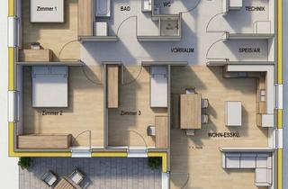 Haus kaufen in Wr. Neustadt, Wien, 2753 Markt Piesting, Moderner Holzmassivbungalow auf sonnigem Grundstück