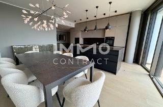 Wohnung mieten in Donau, 1220 Wien, TOP-möbliertes Apartment mit Rundumblick & Goodies (Gym, Pool, Spa, Lounges, Doorman): Neubau-Erstbezug Neue Donau