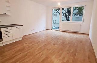 Wohnung kaufen in Lorystraße, 1110 Wien, LORYSTRASSE, TERRASSENHIT, 61 m2 Neubau mit 80 m2 Terrasse, Wohnküche, 1 Zimmer, Duschbad, Parketten, 1. Liftstock, U3-Nähe