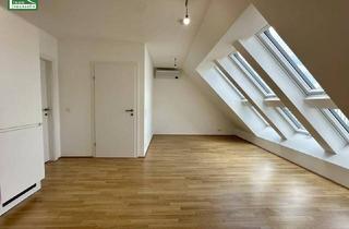 Wohnung mieten in Gebrüder-Lang-Gasse, 1150 Wien, Moderne 2-Zimmer Dachgeschosswohnung mit Klimaanlage, Einbauküche und Terrasse - ab 01.05. beziehbar!