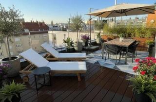 Penthouse mieten in 1190 Wien, Luxuriöses Penthouse in edler Wohnhausanlage mit Pool, Fitnessbereich und Concierge-Service.