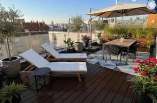 Penthouse mieten in 1190 Wien, Luxuriöses, klimatisiertes Penthouse in edler Wohnhausanlage mit Pool, Fitnessbereich und Concierge-Service.