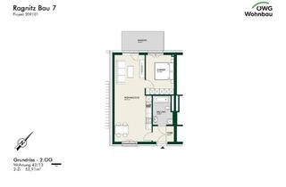 Wohnung mieten in Gundersdorf 42/13, 8413 Ragnitz, Erstbezug - Helle 2-Zimmer-Wohnung im obersten Geschoss mit Balkon - geförderte Miete - 2 Zimmer