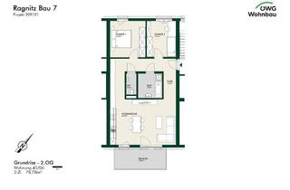 Wohnung mieten in Gundersdorf 45/6, 8413 Ragnitz, Erstbezug - Lichtdurchflutete 3-Zimmer-Wohnung im obersten Geschoss mit Balkon - geförderte Miete - 3 Zimmer