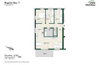 Wohnung mieten in Gundersdorf 44/6, 8413 Ragnitz, Erstbezug - Lichtdurchflutete 4-Zimmer-Wohnung im obersten Geschoss mit Balkon - geförderte Miete - 4 Zimmer