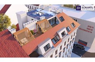 Penthouse kaufen in Hermanngasse, 1070 Wien, Luxuriöses Penthouse in Bestlage: Private Liftfahrt - 50 m² Sonnenterrasse - 5 Zimmer. So will man leben!