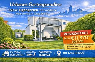 Maisonette kaufen in Peter-Rosegger-Straße 14/1, 8053 Graz, Maisonette mit Hausgefühl – 159 m² Eigengarten | Preis gesenkt | Provisionsfrei