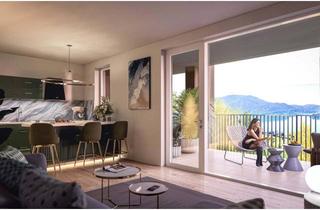 Wohnung kaufen in Bognerweg, 9210 Pörtschach am Wörther See, Balkon und Blick auf den Pyramidenkogel und See
