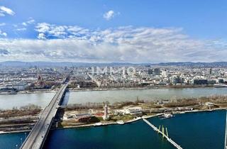Maisonette mieten in 1220 Wien, NEW! DC2 Tower: Penthouse Feeling im 36. Etage - Erstbezug