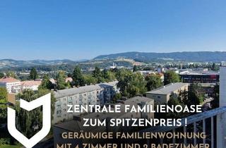 Wohnung kaufen in 4400 Steyr, + ZENTRALE FAMILIENOASE ZUM SPITZENPREIS +GERÄUMIGE FAMILIENWOHNUNG MIT 4 ZIMMER UND 2 BADEZIMMER !