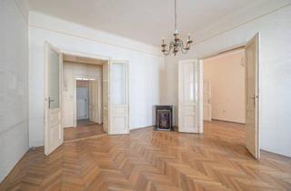 Wohnung kaufen in 1060 Wien, Entwicklungswürdige Stilaltbauwohnung in toller Lage! Verwirklichen Sie Ihren Altbautraum!
