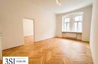 Wohnung kaufen in Beckmanngasse, 1150 Wien, Smarter Grundriss + tolle Lichtverhältnisse durch Ost-West-Ausrichtung - Schöne 3-Zimmer-Wohnung in elegantem Altbau des 15. Bezirks