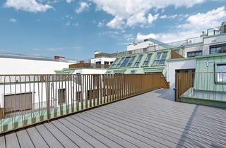 Anlageobjekt in Kettenbrückengasse 22/23, 1040 Wien, SONNIGES DACHJUWEL mit 2 Terrassen! Hofseitiger 2-Zimmer-Erstbezug nächst Naschmarkt