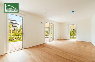 Wohnung kaufen in Gerasdorfer Straße, 1210 Wien, Gartentraum im Erstbezugs-Neubau (tolle Raumhöhe bis zu 2,80m) im begehrten "Hirschfeld"