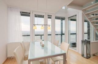 Maisonette kaufen in 1100 Wien, Die Freiheit weit über Wien: Luxus-Maisonette mit Dachterrassen-Pool