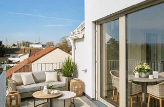 Wohnung kaufen in Klederinger Straße 55-57, 2320 Kledering, sofort einziehen und ankommen! letzte 3 -Zimmer-DG Wohnung mit 2 Terrassen und eigenem Gartenabteil_T29_PROVISIONSFREI!_Kleegarten