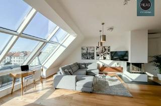 Maisonette kaufen in 1020 Wien, Klimatisierte Dachgeschoss Maisonette mit 2 Terrassen und Kamin nahe Uno City!