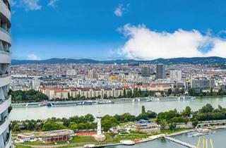 Wohnung kaufen in Wagramer Straße, 1220 Wien, Premium-Wohnen am Wasser mit spektakulärem Wien-Panoramablick | provisionsfrei