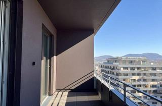 Wohnung kaufen in Unesco-Esplanade, 8020 Graz, Schloßbergblick, Weitblick und Sauna – Hochwertige 2-Zimmer-Wohnung im 19. Obergeschoß