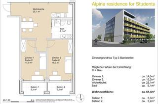 Wohnung mieten in Scheuchenstuelgasse 14, 6020 Innsbruck, Alpine Redidence for Students