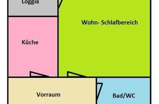 Wohnung mieten in Grabenstraße, 8010 Graz, Moderne 1.5-Zimmer Wohnung mit Loggia und Einbauküche