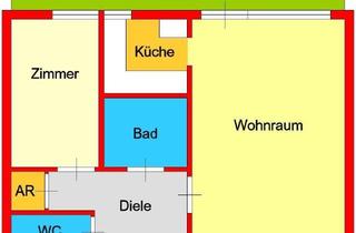 Wohnung mieten in Rosenberggürtel, 8010 Graz, Provisionsfreies 2-Zimmer-Apartment mit großer Loggia in bester UNI-Lage / Rosenberggürtel